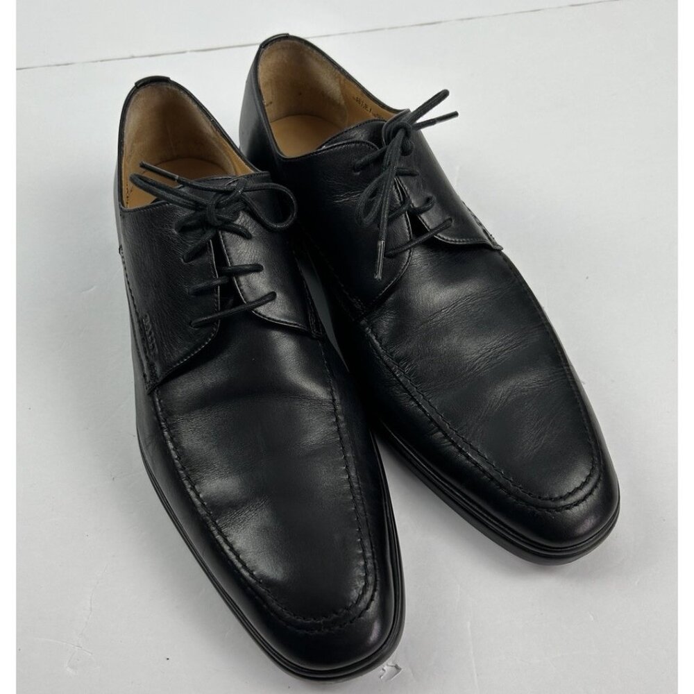 Bally Classic Black Leather Derbys